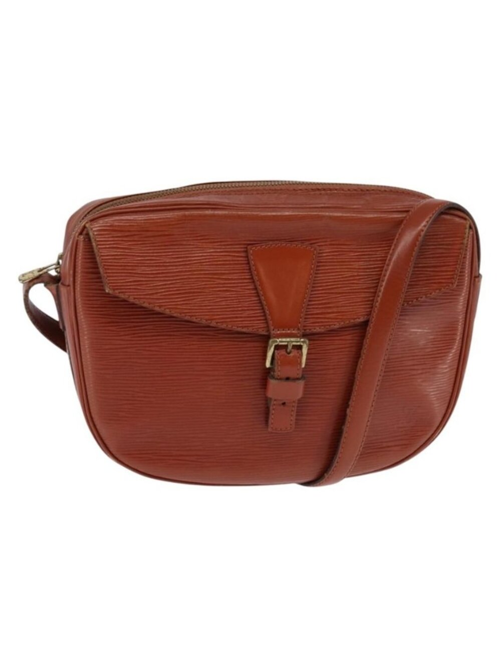 Authentic LOUIS VUITTON Epi Jeune Fille MM Shoulder Bag Brown M52153 LV